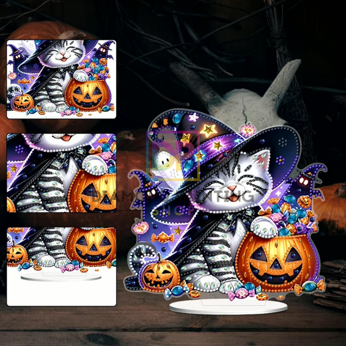 Halloween Diamond Painting Tischdeko-Set