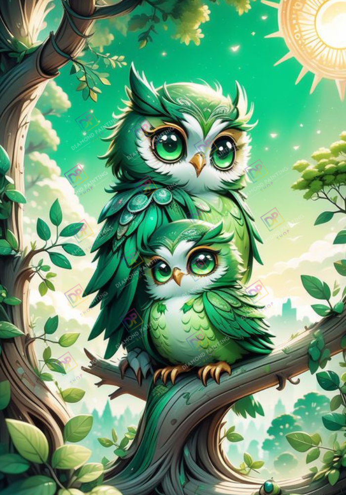 Juli | Happy Familiy Owl mit AB Farben
