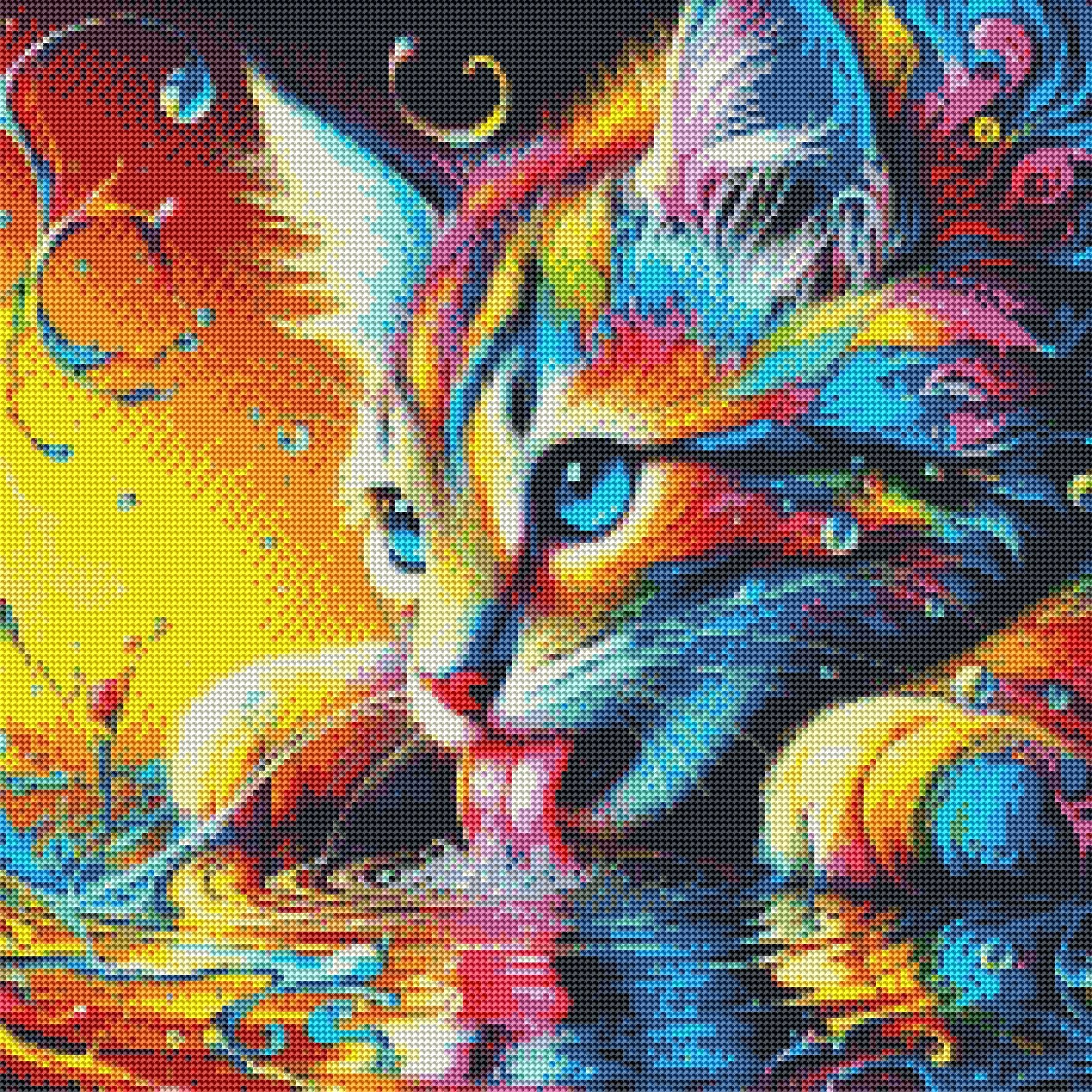 Rainbow Kitty mit AB Farben